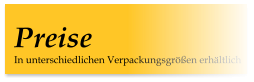 In unterschiedlichen Verpackungsgrößen erhältlich Preise
